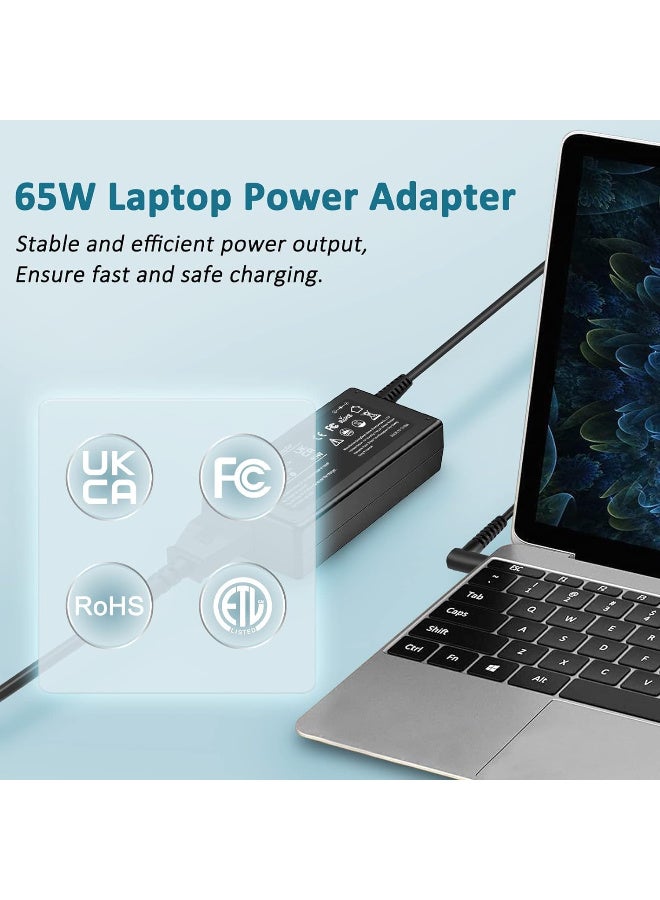Zexen 65W Laptop Adapter, 19.5V/3.33A Power Supply for HP Pavilion x360 11/13/15, ProBook 450/430 & EliteBook 840-G5 (4.5mm X 3mm) - Image 5