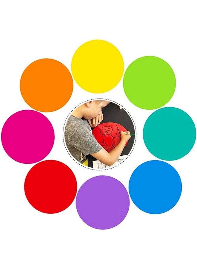 OJYUDD Dry Erase Dots Circles,11 Inch Removable Vinyl Dot Wall Decal,Colorful Circles Whiteboard Marker For Drills And Training School Teaching Progress,8 Pack  - Image 1