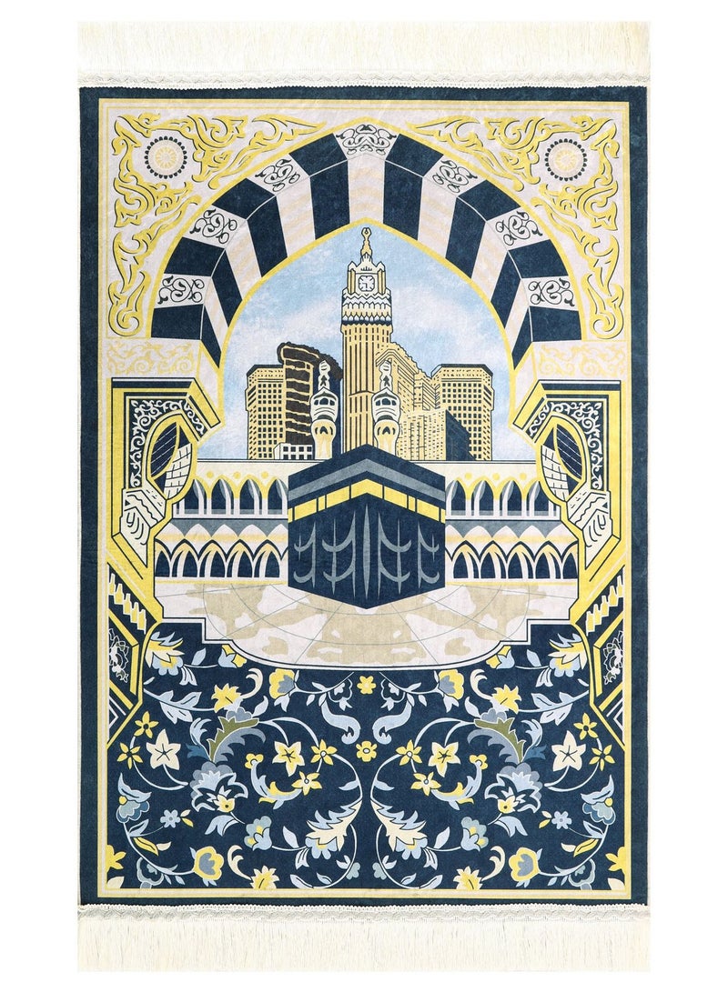 جيج بي في صلوات سميكة تحتوي على جنامة إسلامية ناعمة ومريحة وقابلة للطي وتصميمات محمولة غطاء صلوات إسلامية ناعمة ومريحة غطاء قابل للطي وتصميمات محمولة ذات جودة ممتازة سجادة صلاة بالمنزل أو المسجد أو السفر 70×110 سم (النمط 3)