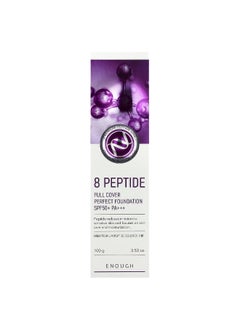 ENOUGH Enough, 8 Peptide, Full Cover Perfect Foundation, SPF 50+ PA+++, #21, 3.53 oz (100 g)  - Image 2