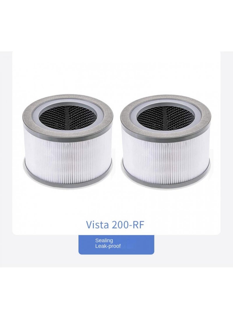 Y&D فلتر تنقية الهواء بديل من 1 قطعة متوافق مع Cartridge فلتر Levoit لملحقات مكانس التنظيف، مناسب لـ Vista-200-Rf - Image 2