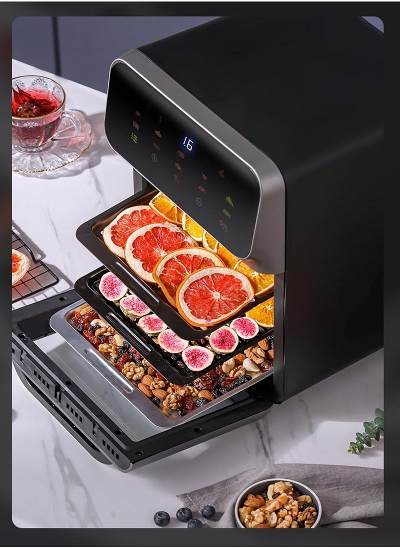 URINGO - URINGO Air Fryer 15L | Model: FD-1015B | Digital display |touch screen control | Foods with Less Oil | Rapid Air Recycling Technology | Even Cooking | Easy-to-Use Controls |9L inner capacity - Image 1