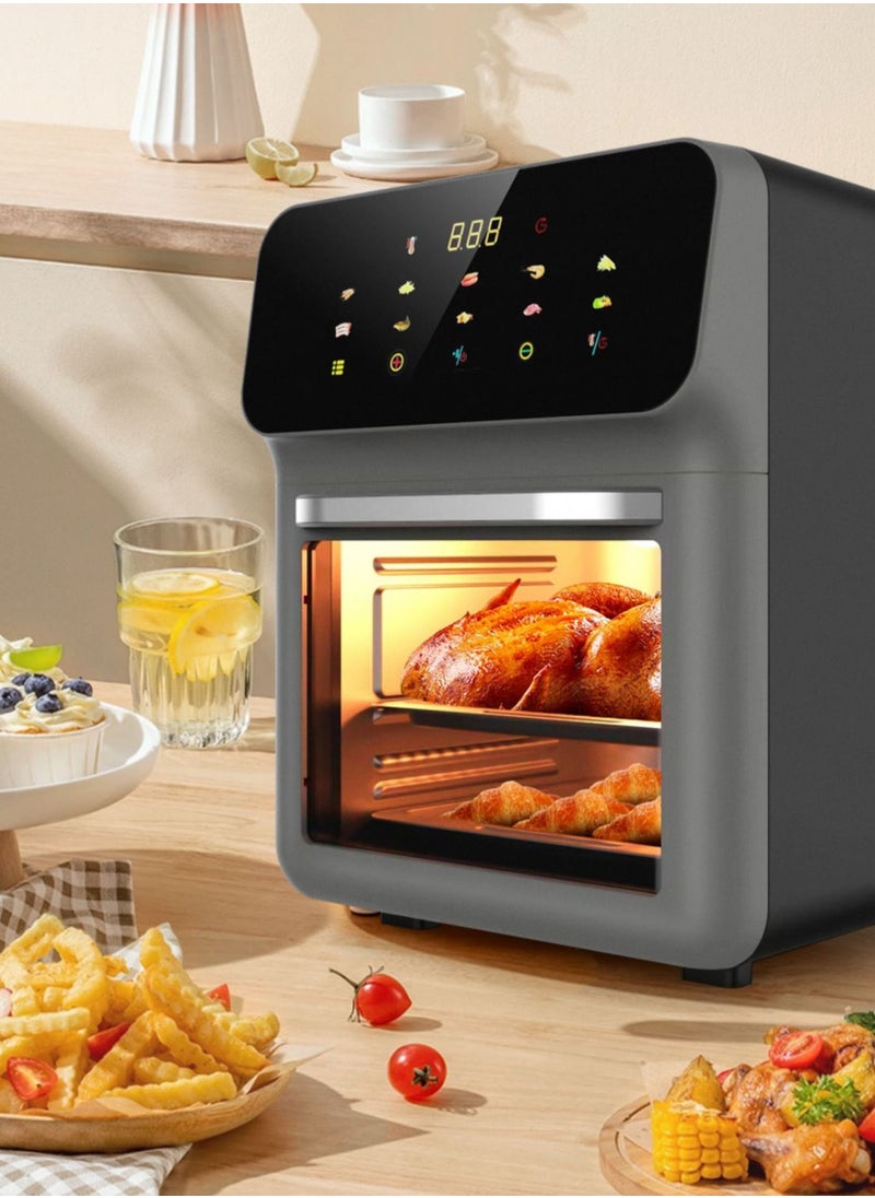 URINGO - URINGO Air Fryer 15L | Model: FD-1015B | Digital display |touch screen control | Foods with Less Oil | Rapid Air Recycling Technology | Even Cooking | Easy-to-Use Controls |9L inner capacity - Image 1