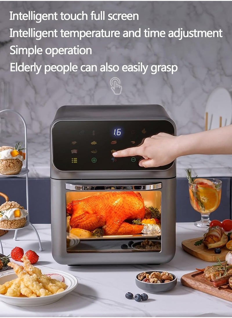 URINGO - URINGO Air Fryer 15L | Model: FD-1015B | Digital display |touch screen control | Foods with Less Oil | Rapid Air Recycling Technology | Even Cooking | Easy-to-Use Controls |9L inner capacity - Image 1