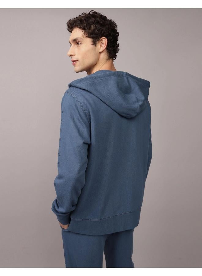 American Eagle AE Logo Graphic Zip-Up Hoodie  - Image 4