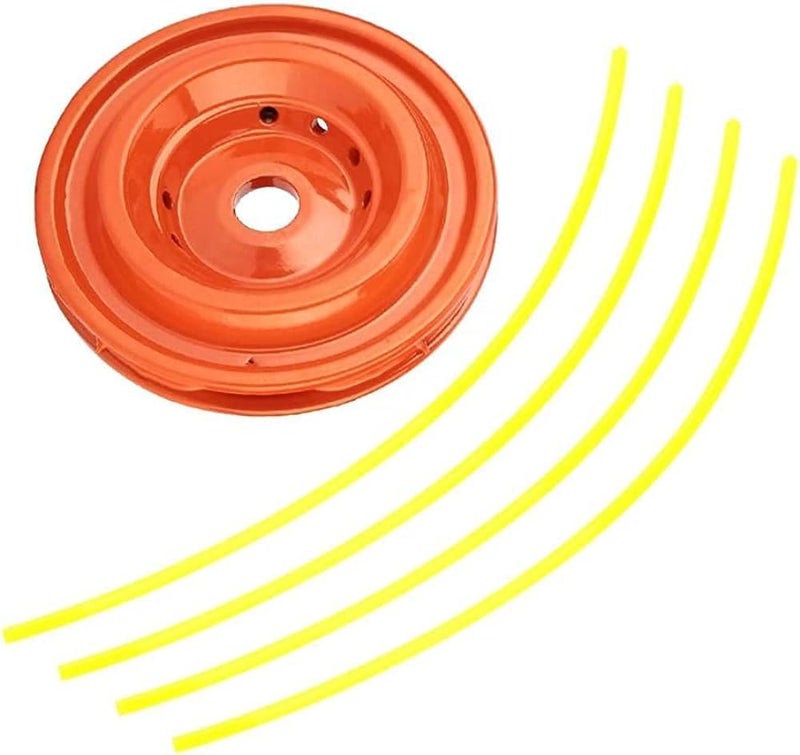 Generic A008 Aluminum Trimmer Head Three Washers Fit M8 M10 M20 Size Brush Cutter and Grass Cutting Crop Harvestore Lawn Mover Petrol Brush Cutter Spair Parts 