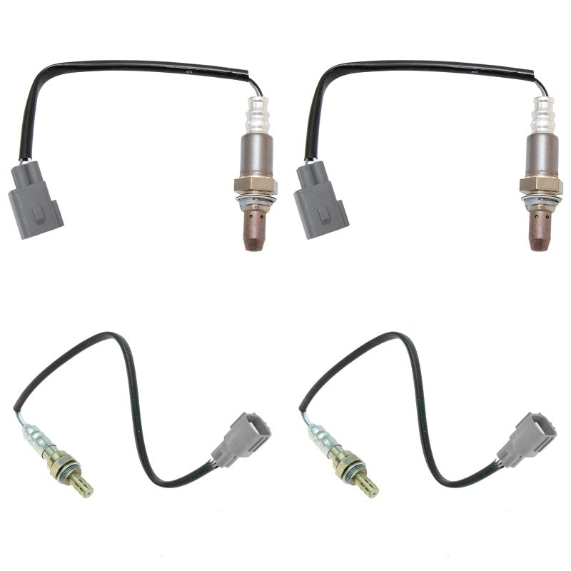 TRQ 4 Piece Kit O2 Oxygen Sensor 4 Wire Compatible with 20052009 Toyota 4Runner V6 40L 20052009 Lexus GX470 V8 47L 20052008 Toyota Tacoma V6 40L 20072009 Toyota FJ Cruiser V6 40L