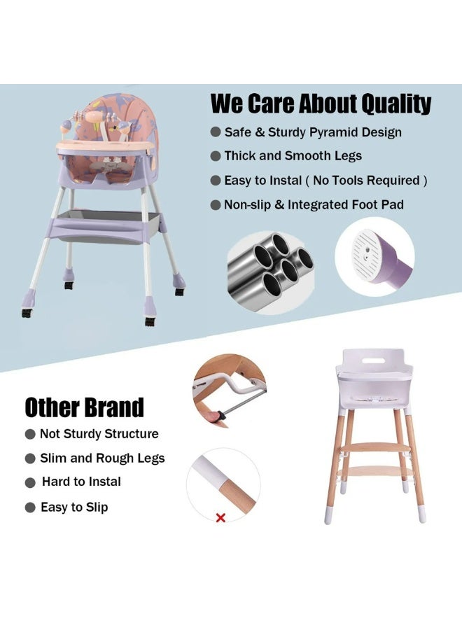 A long dining chair two-level for children H602 - Image 4