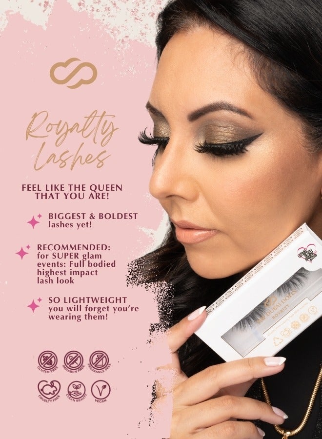 دبي دولز رموش ذا دبي دولز الفاخرة الحائزة على جوائز – "رويالتي" للنساء - Image 2