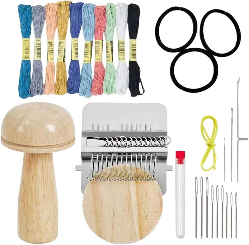 Portable Wooden Darner Tool Multifunctional Sewing Kit for Repairing Clothes Socks and Jeans - Image 1