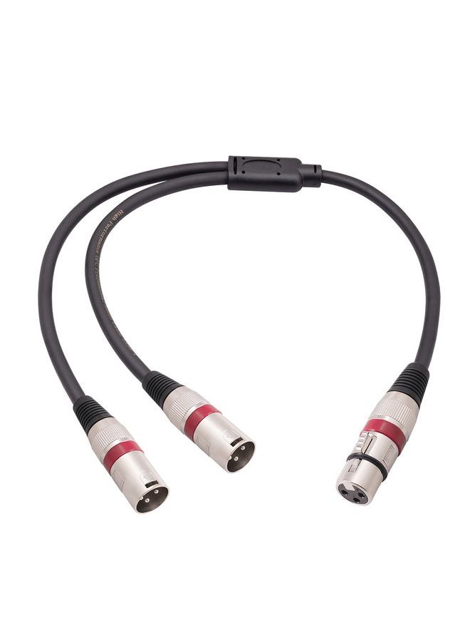 2055YMMF-05 XLR 3pin Female to Dual Male Audio Cable, Length: 50cm(Black+Red) - pzsku/Z2063C642CF863B69E5D6Z/45/_/1731458974/de29406a-820d-4300-9f2c-827f17b44746