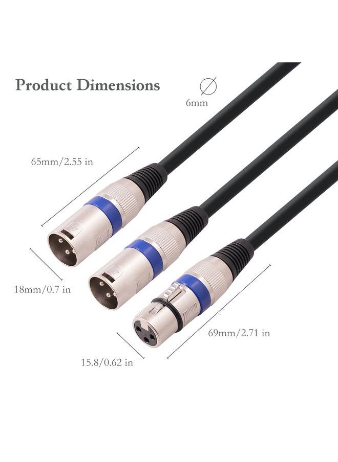 2055YMMF-05 XLR 3pin Female to Dual Male Audio Cable, Length: 50cm(Black+Red) - pzsku/Z2063C642CF863B69E5D6Z/45/_/1731459366/a3f2dd0d-28d4-4101-84a8-09f1d4eed7e6