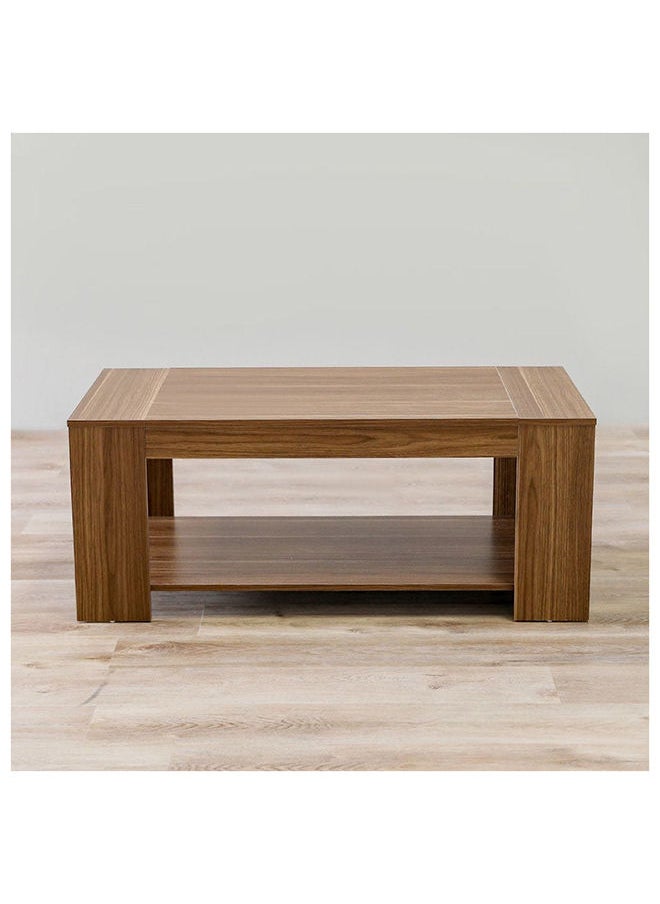 DANUBE HOME Kairo Coffee Table Multi Functional Living Room Desk Space Saving Center Table Furniture For Home Living Room L 110 x W 54 x H 45 cm Walnut  - Image 3