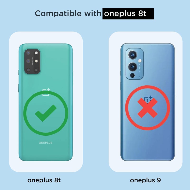 Pikkme Back Cover for OnePlus 8T / 9R Mag-Safe Shockproof PC + TPU Protective Case Magnetic Support Bumper Case (Transparent Mag-Safe) - Image 4