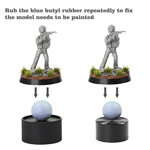Evemodel WH01 Painting Handle for Wargame Miniautres with Model Bases (Black) - Image 5