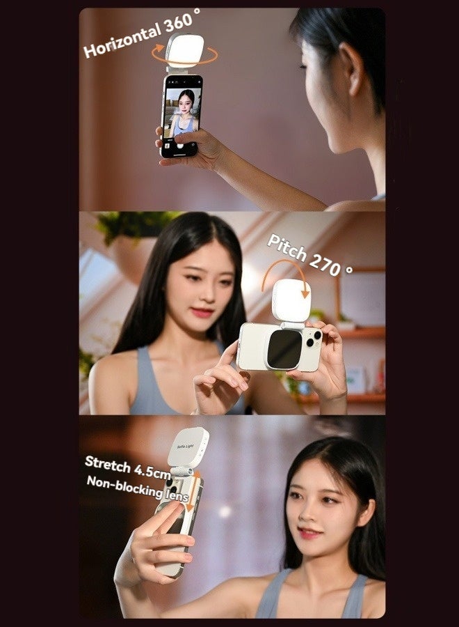 M MIAOYAN Magnetic mobile phone fill light live broadcast special light mirror beauty light selfie fill light shooting artifact lighting light - Image 3