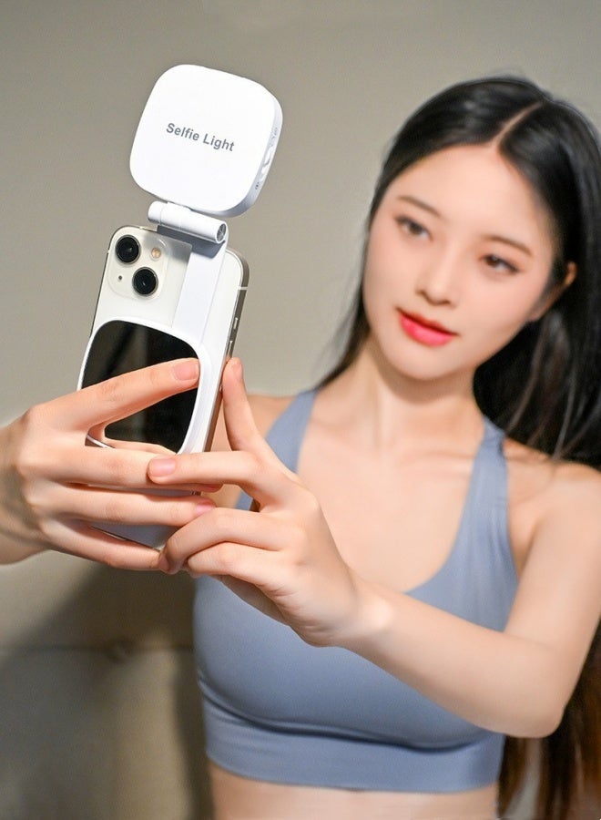 M MIAOYAN Magnetic mobile phone fill light live broadcast special light mirror beauty light selfie fill light shooting artifact lighting light - Image 1