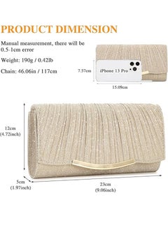 Womens Evening Bags Clutch Bags Women Girls Handbags Crossbody Bags Wedding Bags Suitable Shiny Sequin Envelope Clutch Bags Evening Bags With Chain SuitableFor Wedding Formal - pzsku/Z2063D65596DE03D8CAC5Z/45/_/1734505816/021109aa-6955-4fc3-b3db-5a1b722d0b4c