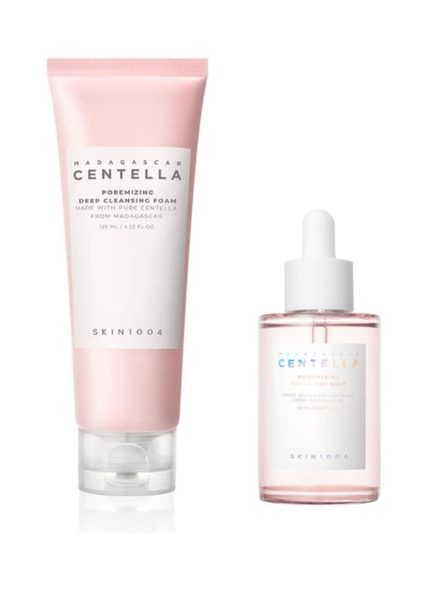 SKIN1004 Madagascar Centella Poremizing Deep Cleansing Foam 125ml + SKIN1004 Madagascar Centella Poremizing Fresh Ampoule 50ml