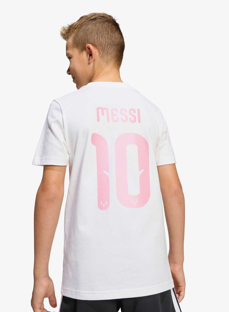 Adidas Youth Messi N&N Graphic T-Shirt - Image 4