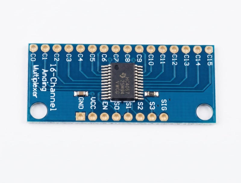 CD74HC4067 16-Channel Analog Digital Multiplexer Module, 74HC4067 Breakout Board, Single Supply 2V-6V, for Arduino ESP32 Sensor Expansion