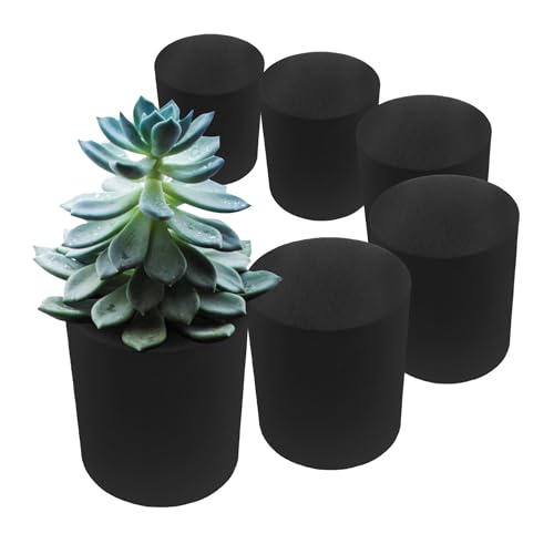 XCEL Floral Foam Blocks - Reusable, Weather Resistant Foam - Perfect for Fresh & Artificial Flower Arrangements, Crafts, Planter Boxes, Home Decor & More - 10-Pk, Black (3” x 3”, Round) - Image 1