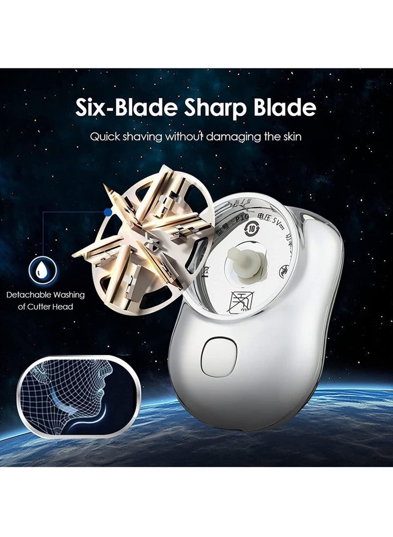 Captaintech Shaver Portable Electric Shaver, 2023 New Pocket Portable Electric Shave, Magic USB Mini Shaver Electric Razor For Men, Rechargeable Travel Razors For Men Electric Shaver For Shaving Face - Image 3