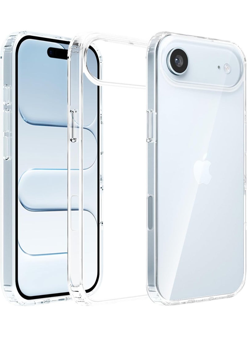 Clear Case for iPhone 17 Air, Shockproof Thin Cover, Yellowing-Resistant Slim Transparent TPU Phone Case, Zero Series, Clear
