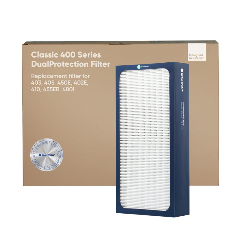 BLUEAIR Classic 400 Series Genuine DualProtection Filter fits Classic 480i 402 403 405 410 450E 455EB