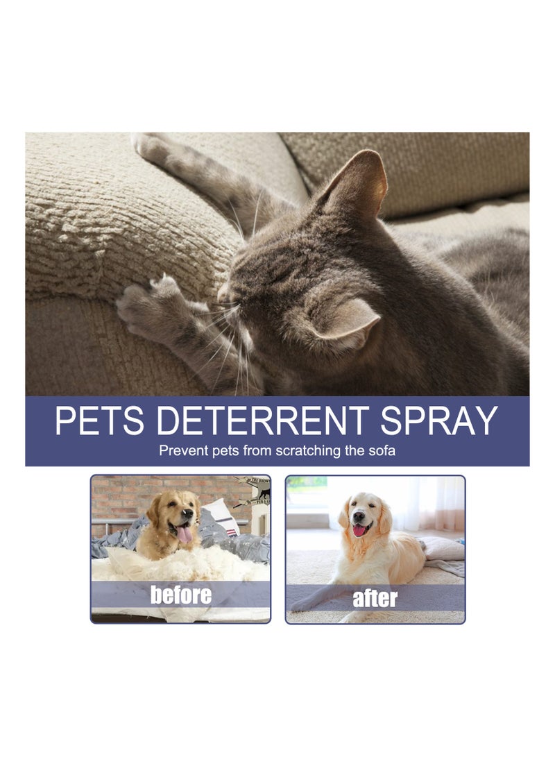 YEGBONG Cat Deterrent Spray, Bitter Training Aid Cat u0026 Scratch Resistant Furniture Protector, Cat Deterrent Indoor for Anti-Scratching u0026 Biting for Pet Training Aid 50 ML - Image 2