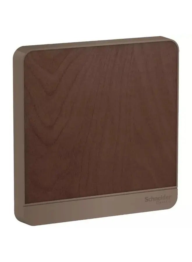 Schneider Electric E8330X_WD Schneider AvatarOn, blank plate, 1 gang, Dark wood