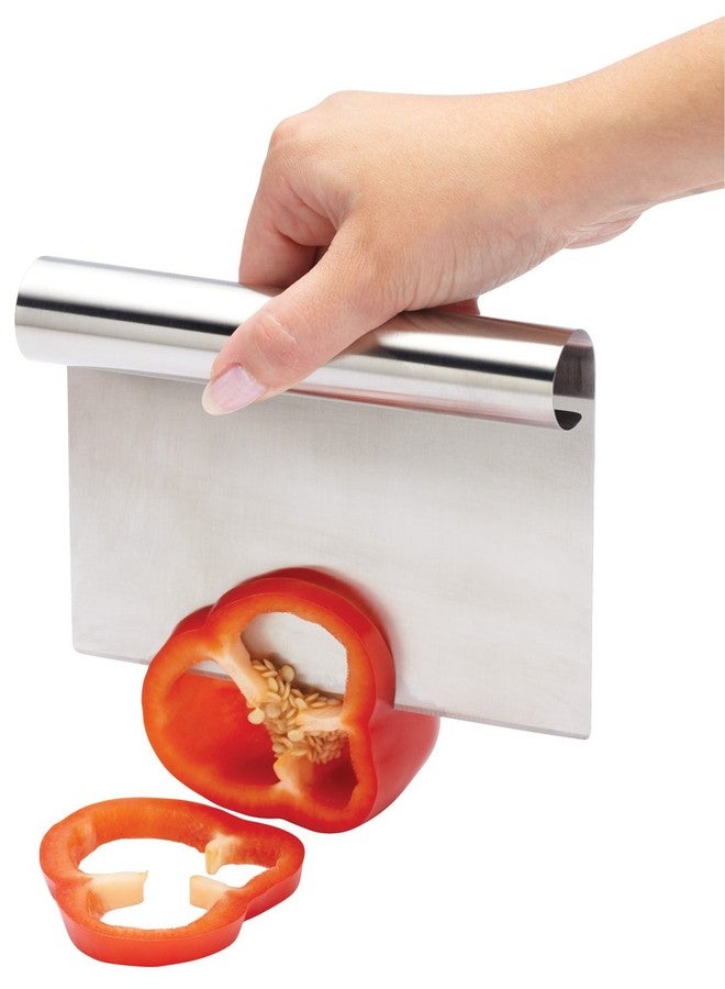 KitchenCraft Stainless Steel Vegetable Chopper/Food Scoop, 15 x 11.5 cm (6" x 4.5"), Silver - Image 2