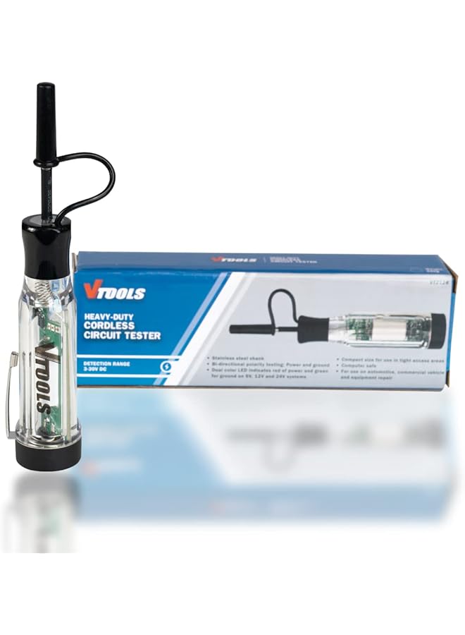 في تولز سلسلة دوائر كهربائية لاسلكية بتيار مستمر (3-30 فولت) مع مؤشر LED لسيارات الدفع الرباعي والمركبات الترفيهية وسيارات الدفع الرباعي والشاحنات، لون أسود، Vt2126 - Image 3