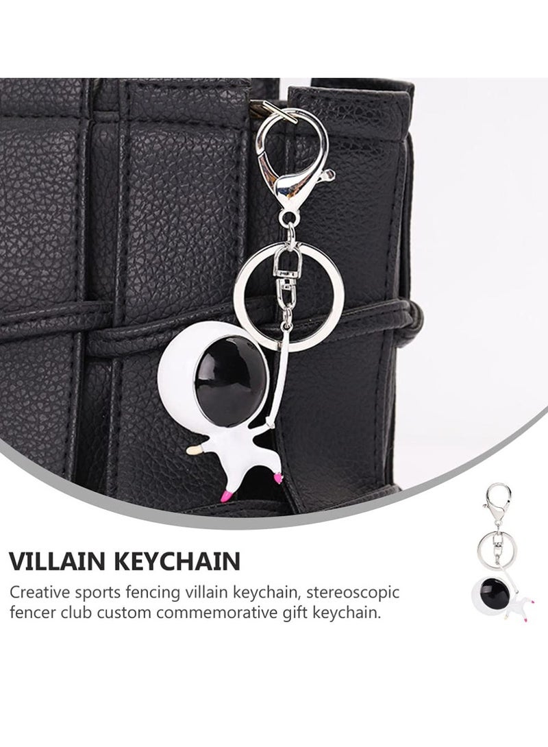 KASTWAVE key chain wallet keychain Fashion Keychain Outer Space Party keychain ring Astronaut Key Ring baby gifts Keychain Decor Zinc alloy white Metal package decoration lovers 1pc - Image 5
