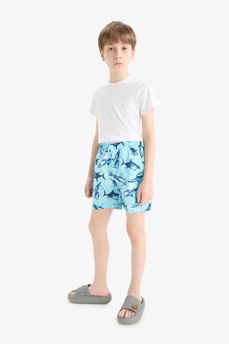 ديفاكتو شورت بحر اولادي بطبعة سمك - Image 2