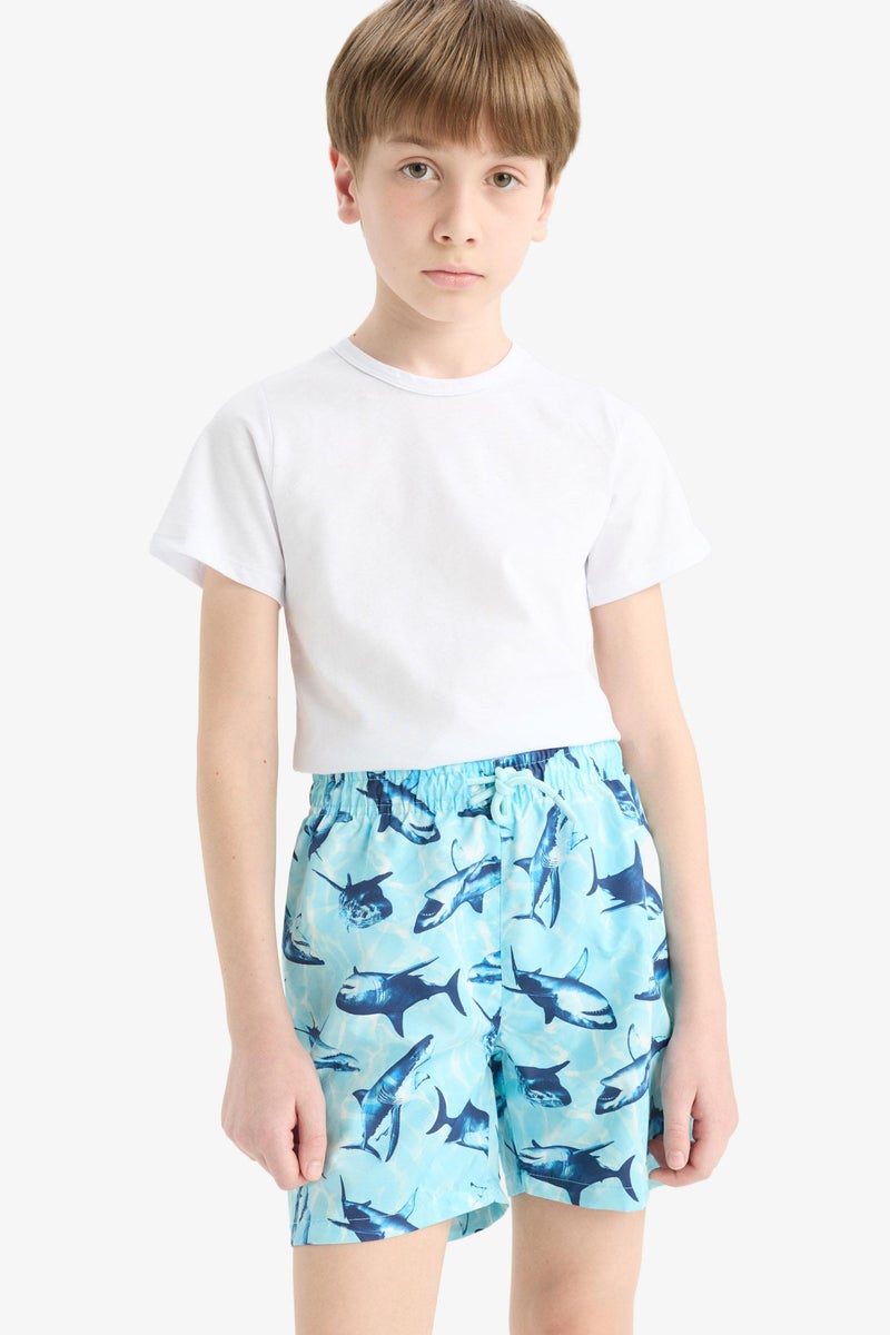 ديفاكتو شورت بحر اولادي بطبعة سمك - Image 4