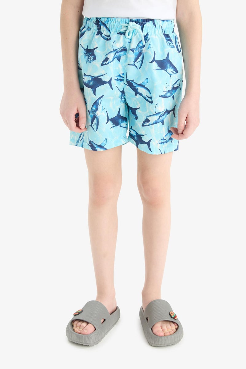 ديفاكتو شورت بحر اولادي بطبعة سمك - Image 5