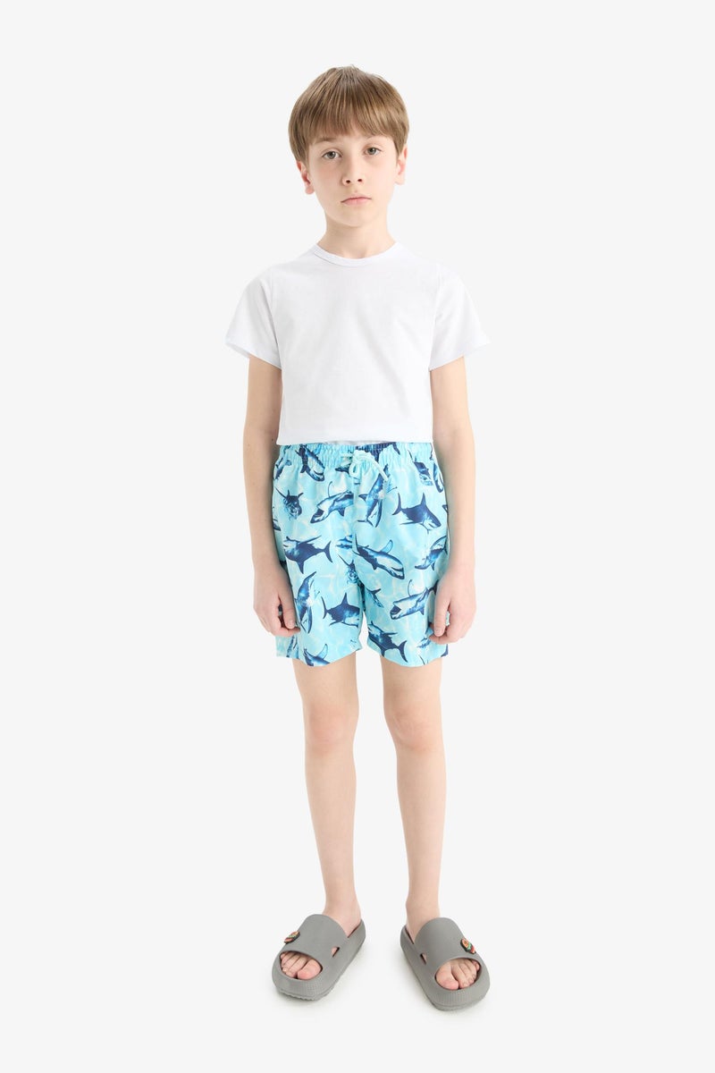 ديفاكتو شورت بحر اولادي بطبعة سمك - Image 3
