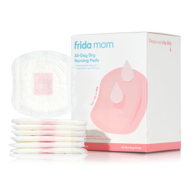 Frida Mom Nursing Pads, Disposable Nursing Pads with Ultra Absorbency, and Soft Texture, Breastfeeding Essentials, 60ct - Image 1