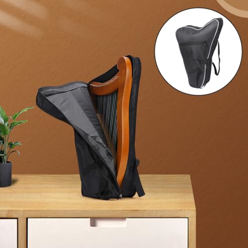 Vaguelly Oxford Padded Lyre Harp Bag - Universal Harp Case with Zipper, Suitable for 15-19 Strings - Image 2