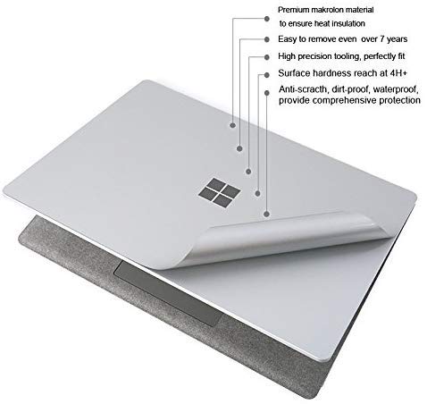 Vulge Full Protection Kit for Surface Book 2-13.5" (Core i5 Standard Configuration) - Full Body Anti Scratch Skin, Screen Guard & Keyboard Cover Ultra-Thin TPU - Image 5