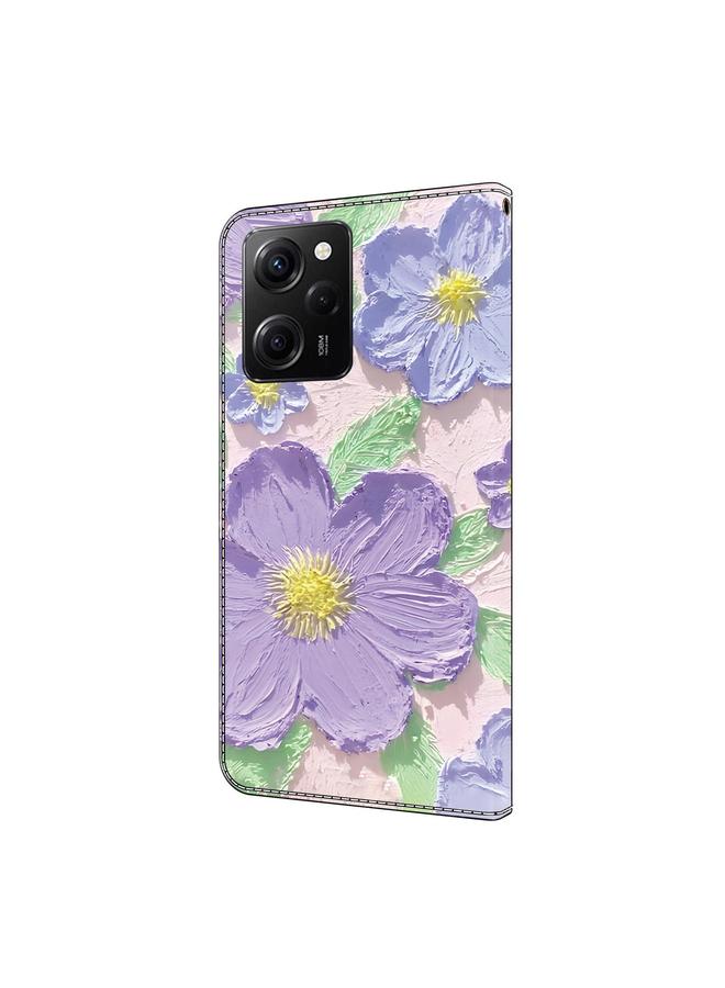 S-TOP Case For Redmi Note 12 Pro 5G Global Fresh Painted Leather Phone Case - Image 3