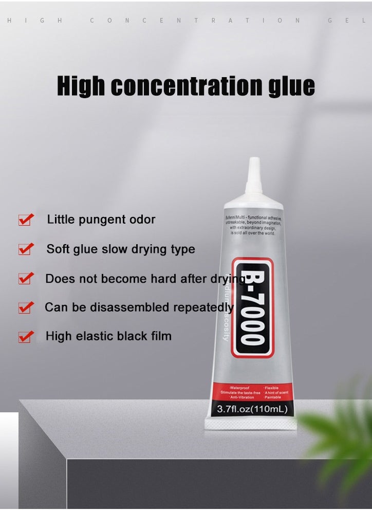 Merrystick Multifunctional Glue Suitable for Bonding Jewelry, Hairpins, Leather, Acrylic, Mobile Phone Cases, Makeup Nails, Diamond Jewelry, Etc. Model B-7000 Capacity 110 ML  - Image 2