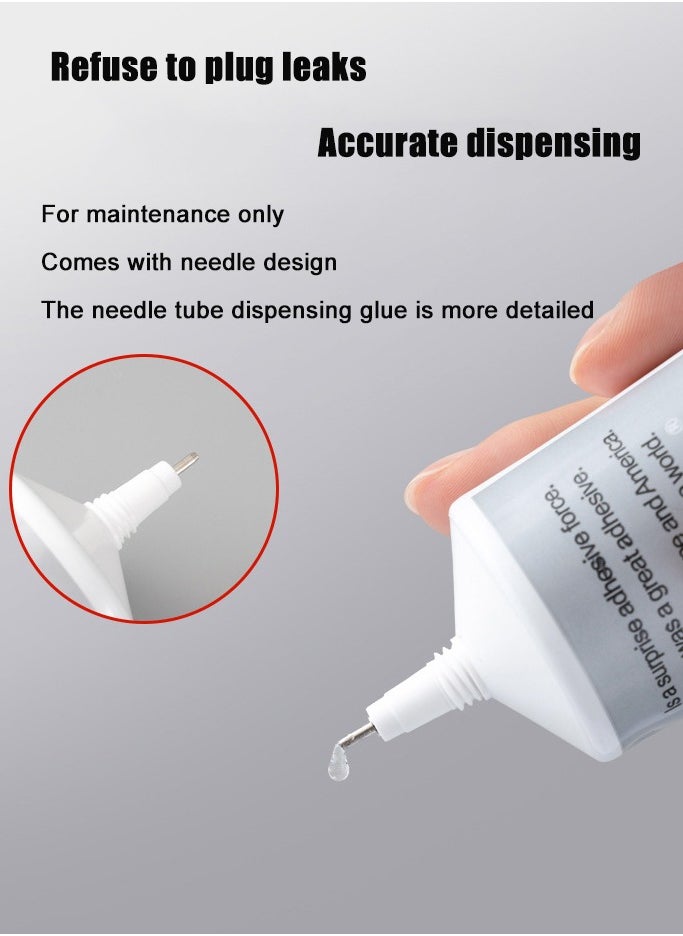 Merrystick Multifunctional Glue Suitable for Bonding Jewelry, Hairpins, Leather, Acrylic, Mobile Phone Cases, Makeup Nails, Diamond Jewelry, Etc. Model B-7000 Capacity 110 ML  - Image 4