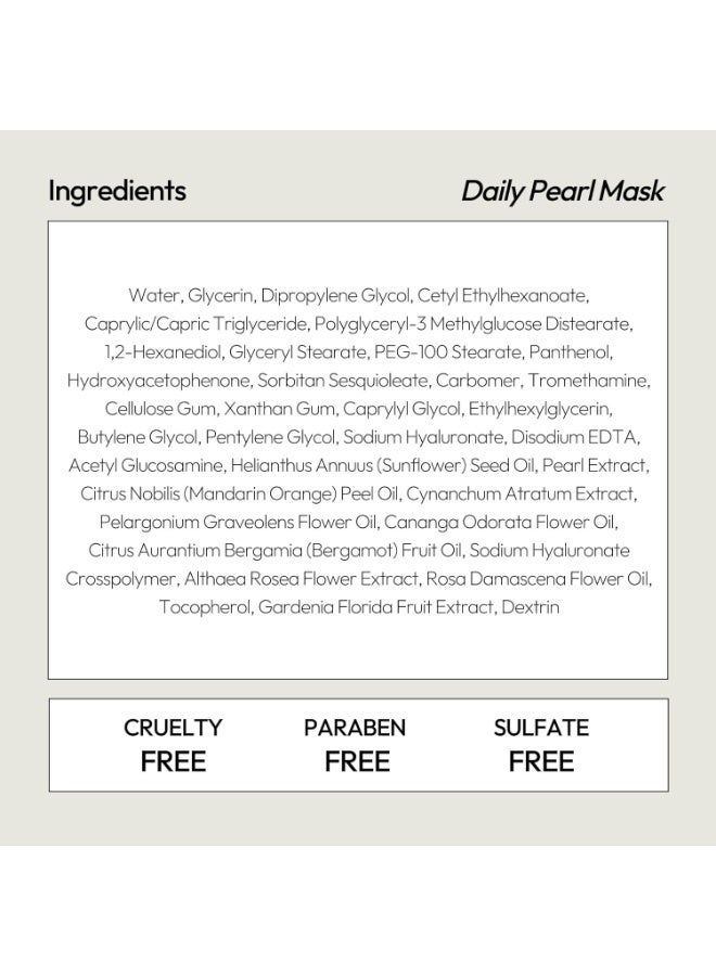 LAPCOS Pearl Sheet Mask, Daily Face Mask with Probiotics to Clarify Skin, Korean Beauty Favorite, 5-Pack - Image 3