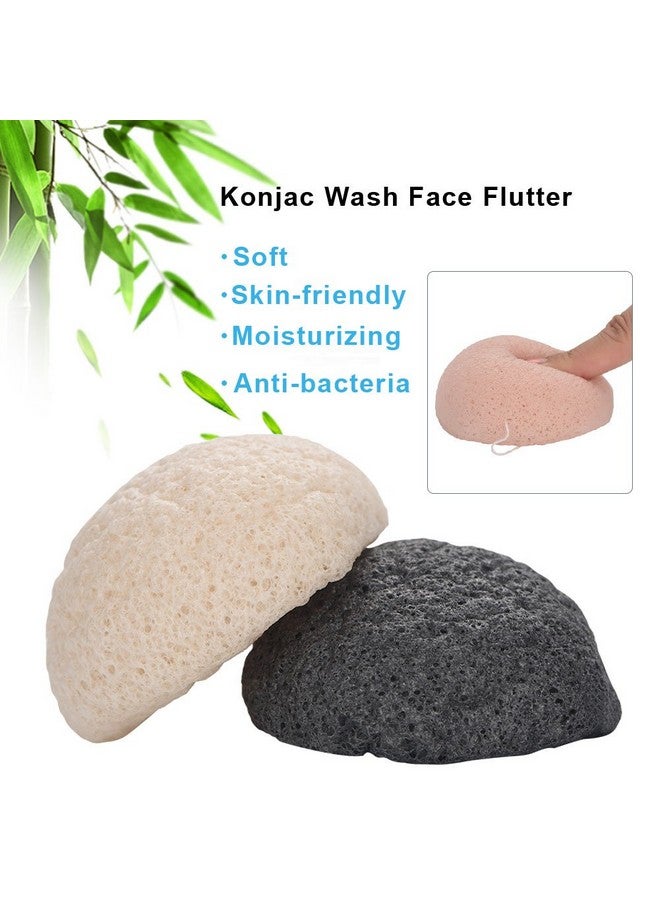 TARSHYRY Konjac Sponge Set, 5 Colors Round Konjac Wash Puff Konjac Bath Sponges Facial Care Cleansing Konjac Sponge For Bath Sponges Gently Facial Puff - Image 4