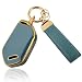 Aoocar 5 Button TPU Key Fob Cover Compatible with 2023 2024 Kia Telluride EV5 Remote Key Case with Leather Keychain Blue - Image 2