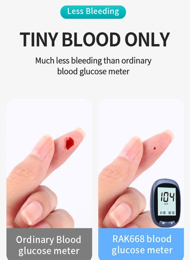 HAVEN Blood Glucose Monitoring System With 50 Test Strips And Lancets - Image 4