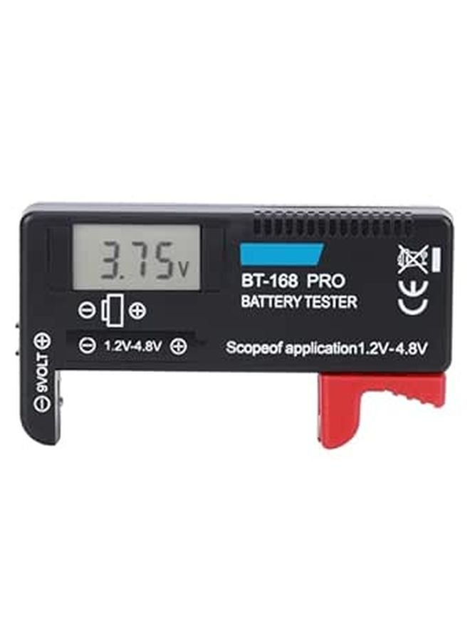 BT 168PRO Digital Battery Tester 1.2V to 9V LCD Display Portable for AA AAA Button Cell Accurate Capacity Checker - Image 1