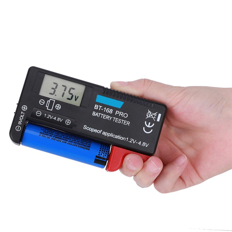 BT 168PRO Digital Battery Tester 1.2V to 9V LCD Display Portable for AA AAA Button Cell Accurate Capacity Checker - Image 4